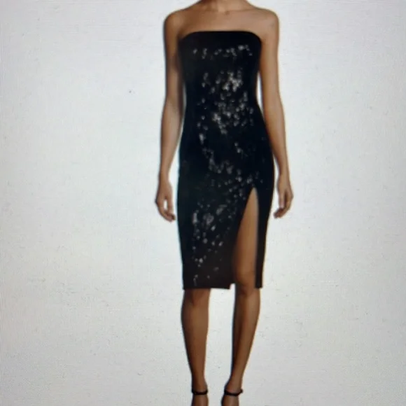 jay godfrey sequin dress Jay Godfrey Maggie Sequined Belted Dress In Blue